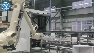 ND2000 CNC machne with ABB robot automatic feeding system for glass process
