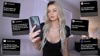 answering questions ive been avoiding..
