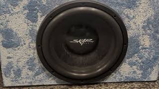 #3 Skar IX-12 250w rms 500w peak subwoofer in a custom 2.15 cf enclosure.
