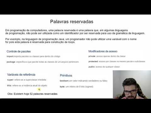 Curso de Java #38 - Palavras reservadas