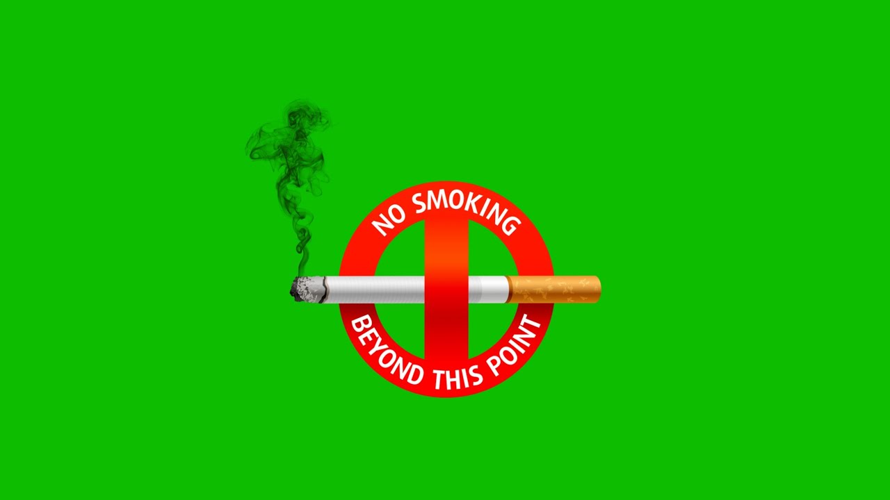 No Smoking Green Screen Animation Effects || Social Message || Crazy Editor