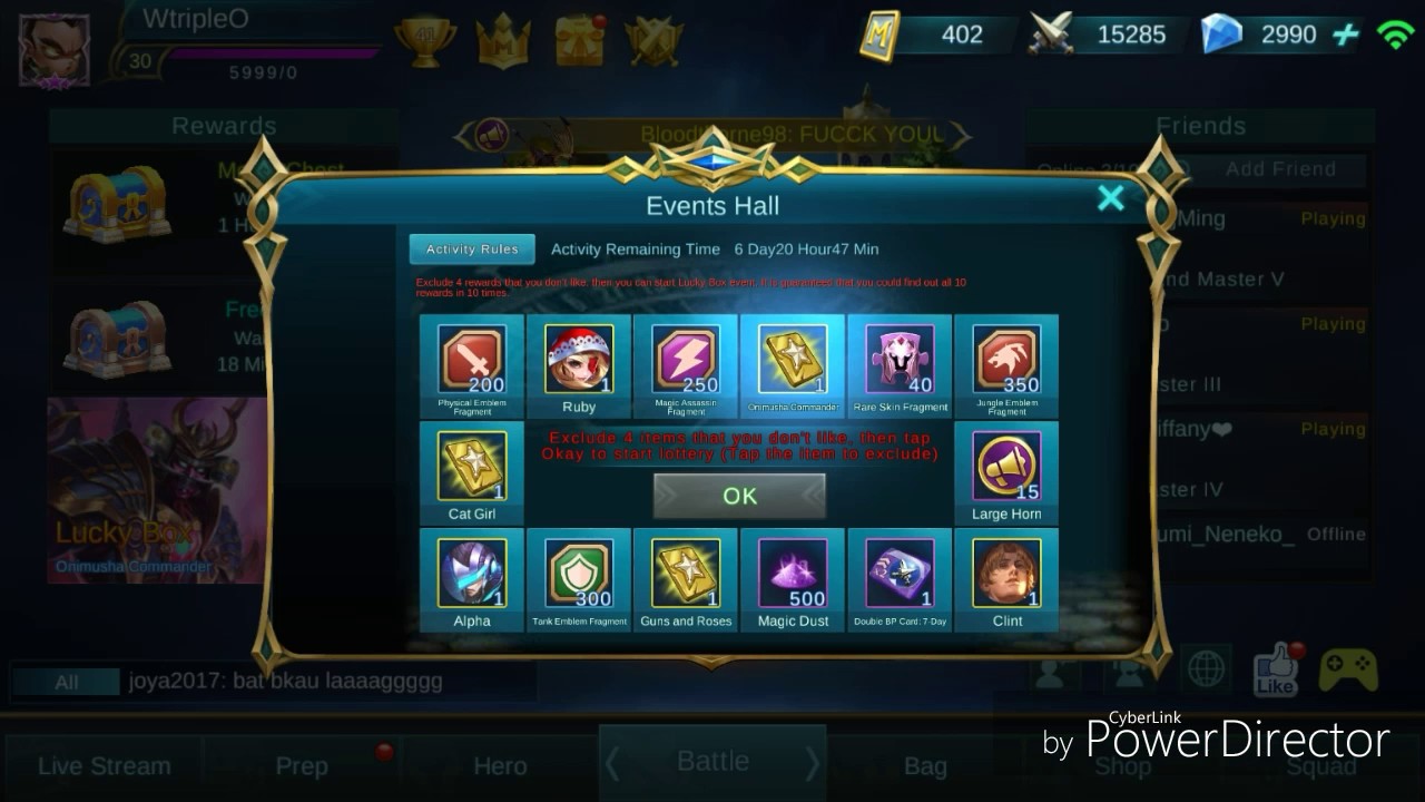 Mobile Legends Alpha Lucky Box opening - YouTube
