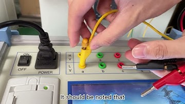 The connection method of the test line of the transformer turns ratio tester#TTR