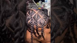 good thing i love to do his hair💞💞🤣also my first time doing barrel twits how did i do??💞
