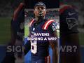 Ravens SIGNING A Free Agent WR After Ravens OTA's? #ravens #shorts #baltimoreravens