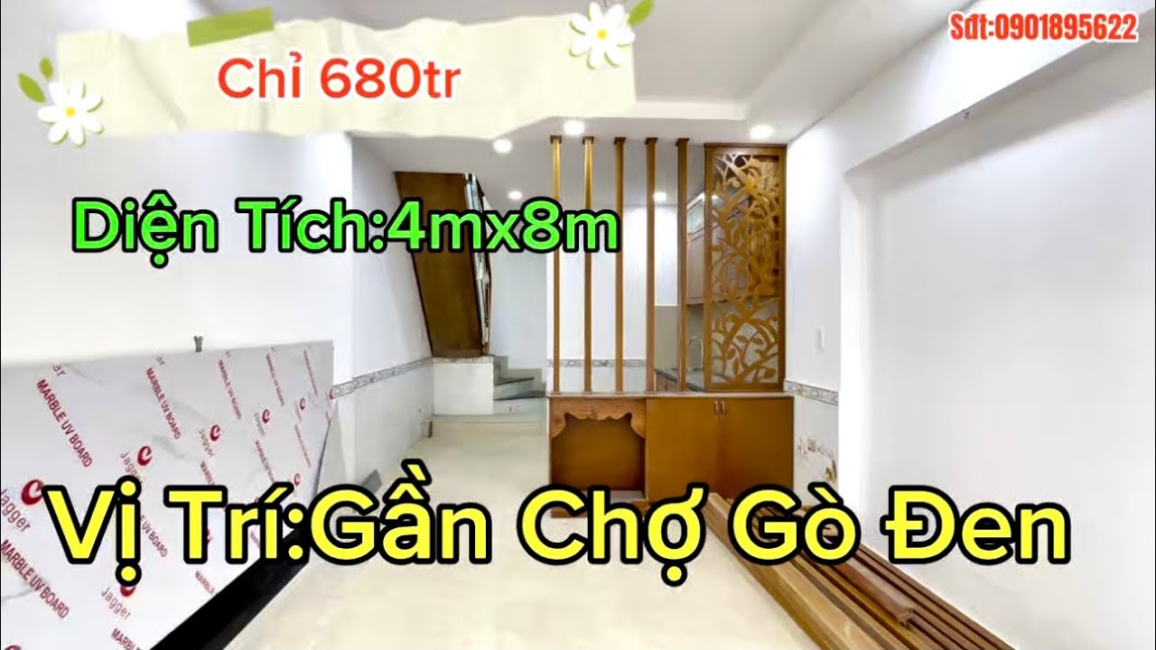 Nhà Đẹp Giá Rẻ✅Gần Chợ Gò Đen👌Full Nội Thất👍Pháp Lý Minh Bạch.Còn Thương Lượng.Khu Đông Dân Cư.