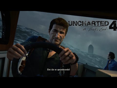 Uncharted 4 - A Thief's End #12 No Mar - EXPLORANDO A ILHA DOS PIRATAS