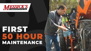 Kubota 50 Hour Maintenance on LX3310