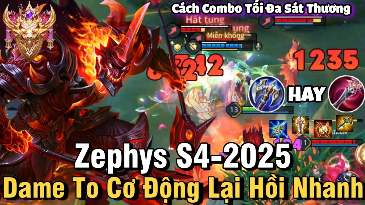 Zephys S4-2025 Liên Quân Mobile | Cách Chơi, Lên Đồ, Phù Hiệu, Bảng Ngọc Cho Zephys S4 2025 Đi Rừng