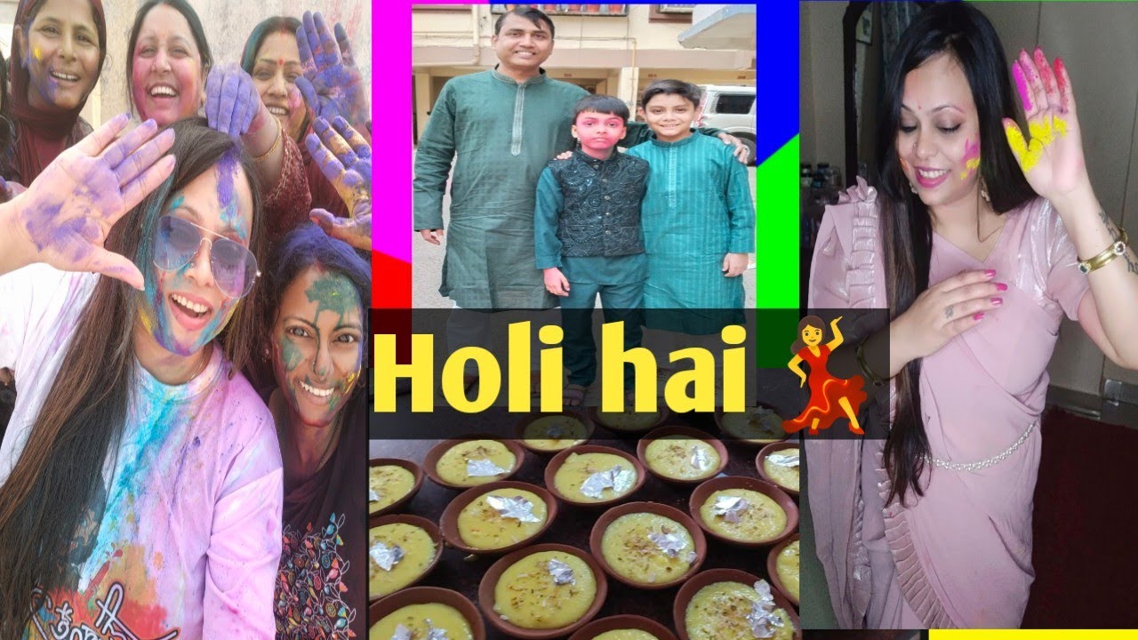 Holi hai💃🕺,phirni,Biriyani,Dahiwade.                        #holi #phirni #biriyani #dahiwade 