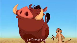 El Rey León Español latino Timon y Pumba salvan a Simba 1994 encuentran a simba latino Disney