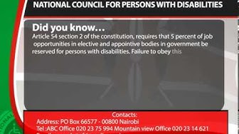 National Council for Persons with Disabilities (NCPWD) - Job