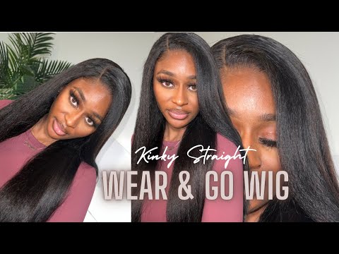 The Most Natural Looking Kinky Straight Wig | Beginner Friendly Wear & Go Wig | BGMgirl hair
