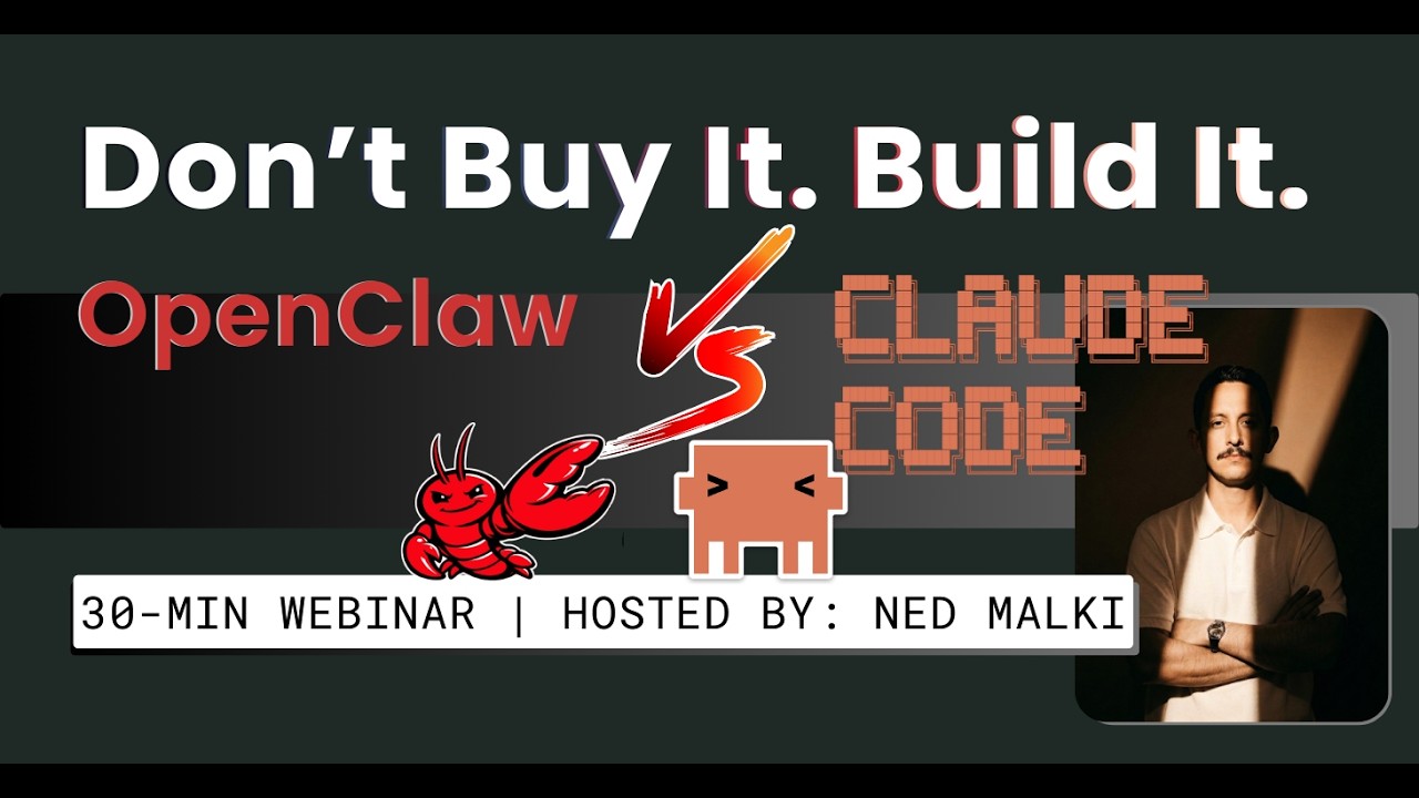 Don't Buy It, Build It! #1: OpenClaw vs Claude Code - YouTube