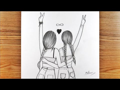 BFF Drawing / Kalpli En İyi Arkadaş Çizimi