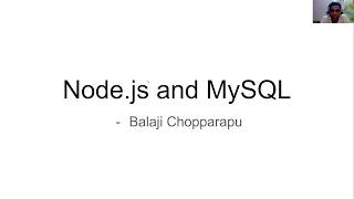 Node js and MySQL Tutorial