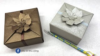 Gói Quà | Cách gói quà hình hộp vuông | Dạy Gấp Giấy Origami #4