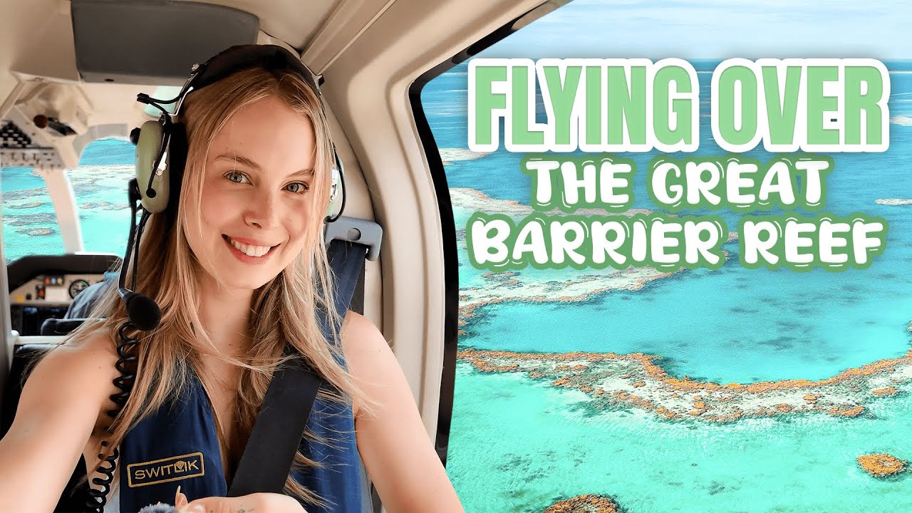 Flying Above the Great Barrier Reef!