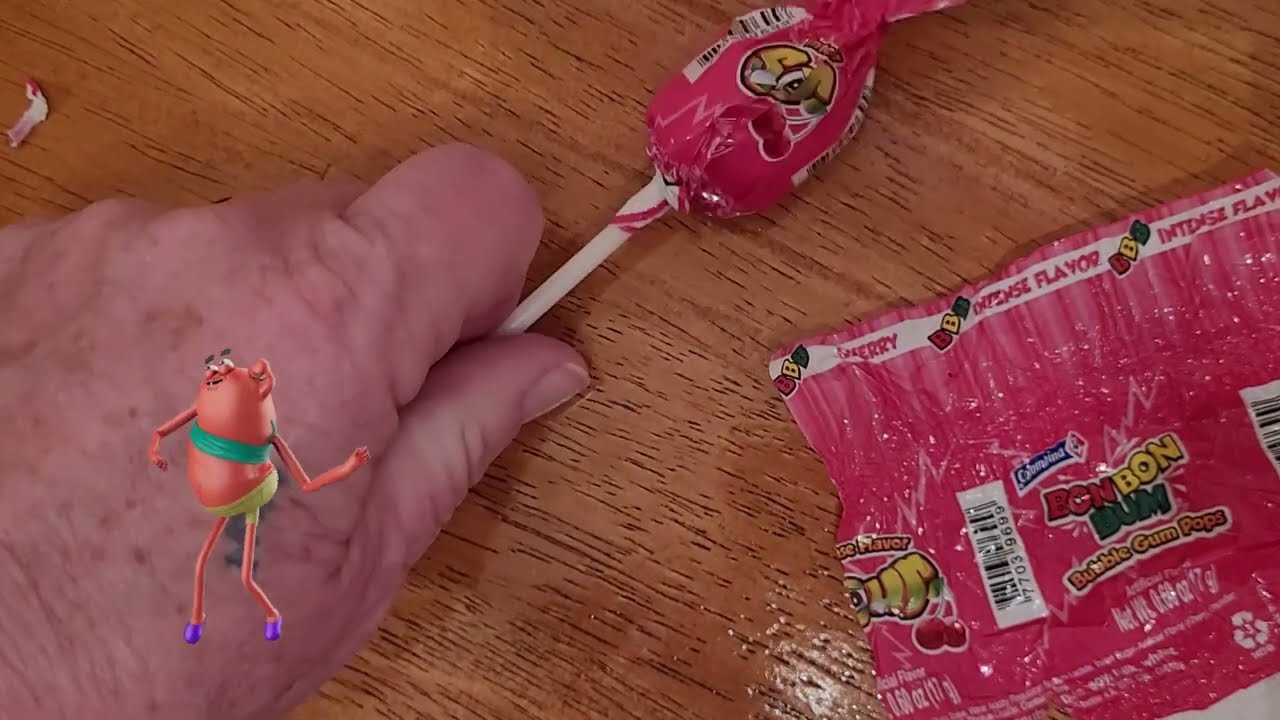 Sour Cherry Bubble Gum Lollipop Party Gone Wild