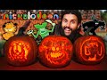 Carving INSANE Nickelodeon Pumpkins For Carving Competition!! *WINNER TAKES GRAND PRIZE!!*