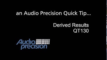 QT130 - Derived Results