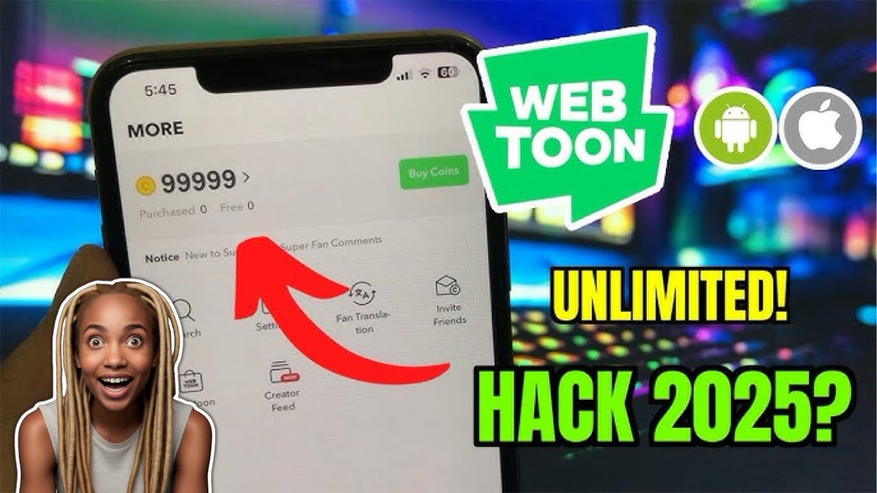 Webtoon free unlimited coins hack - new mod 2025 