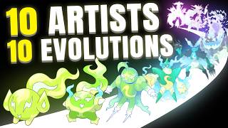 10 Artists Evolve my Pokemon 10 Times (#2)