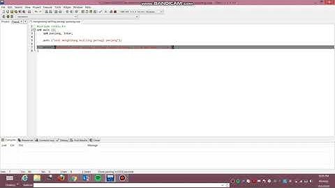 Membuat program menggunakan bahasa C untuk menghitung keliling persegi panjang
