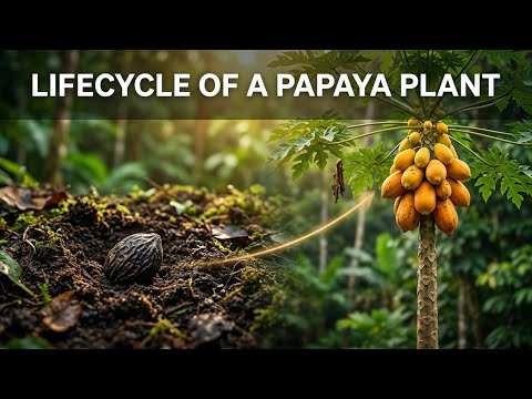From Seed to Papaya Tree 🌱🥭 Full Life Cycle Timelapse 