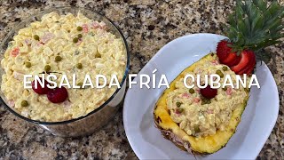 Salade froide à la cubaine | Salade de macaronis cubaine | Cuisiner avec Fujita