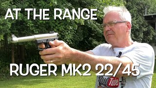 Ruger MK2 22/45 22lr target pistol at the range