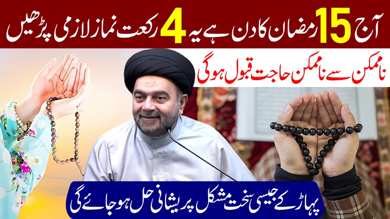 Kal 15 Ramzan Ka Din Hai Ye 4 Rakat Namaz Lazmi Padhe | Maulana Syed Muhammad Ali Naqvi