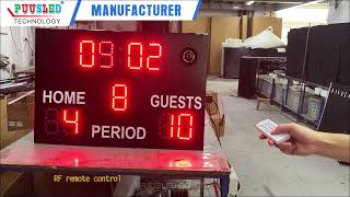 PUUSLED WEEKLY LED football scoreboard with RF remote control #football #soccer #score #sportgames