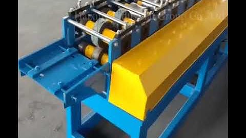 Hydraulic guide column cutting shutter door forming machine display
