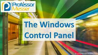 Celebrity The Windows Control Panel - CompTIA A+ 220-1002 - 1.6 Profile