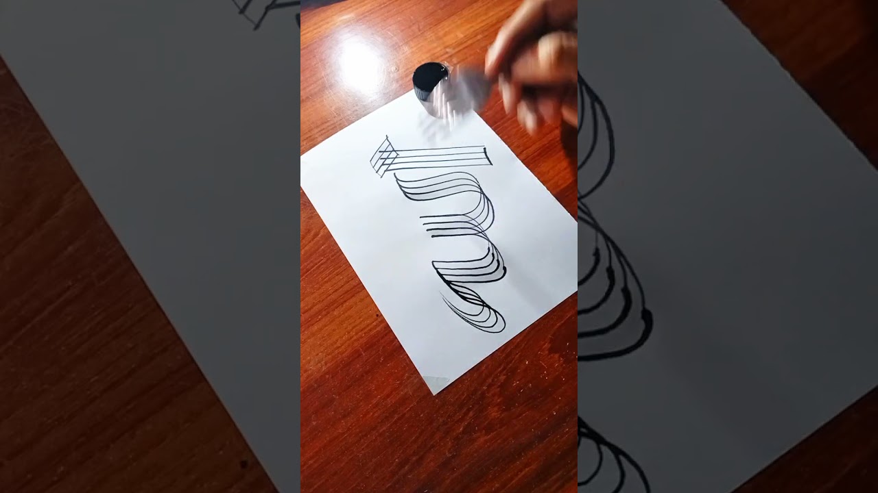From Spoon to Allah Name ✨🥄 | Amazing Arabic Calligraphy Transformation #Shorts