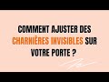 Vidéo: Charnière invisible - Zamac - Réglable et reversible - Noire