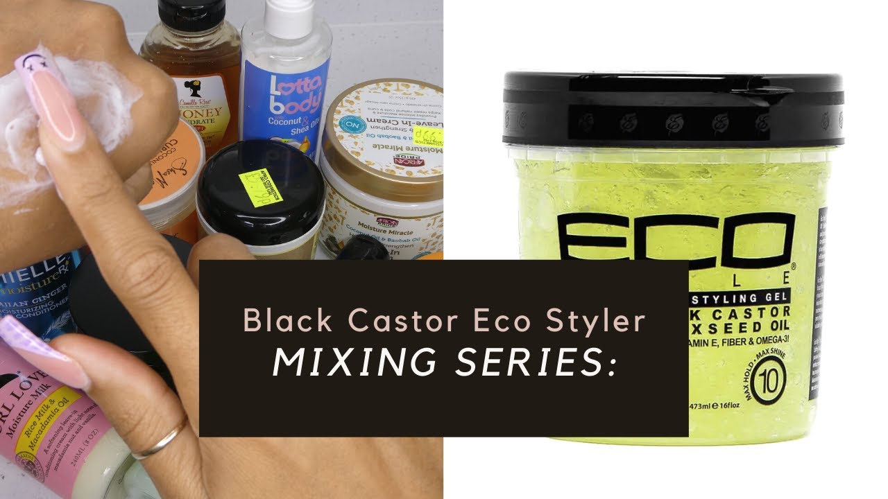 Mixing Leave Ins With Black Castor & Flaxseed Eco Styler | Gel Cocktailing| Kekekurly
