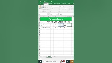 How to Create a Purchase Record in Excel | Simple Guide #PurchaseRecord #ExpenseTracking #Excel