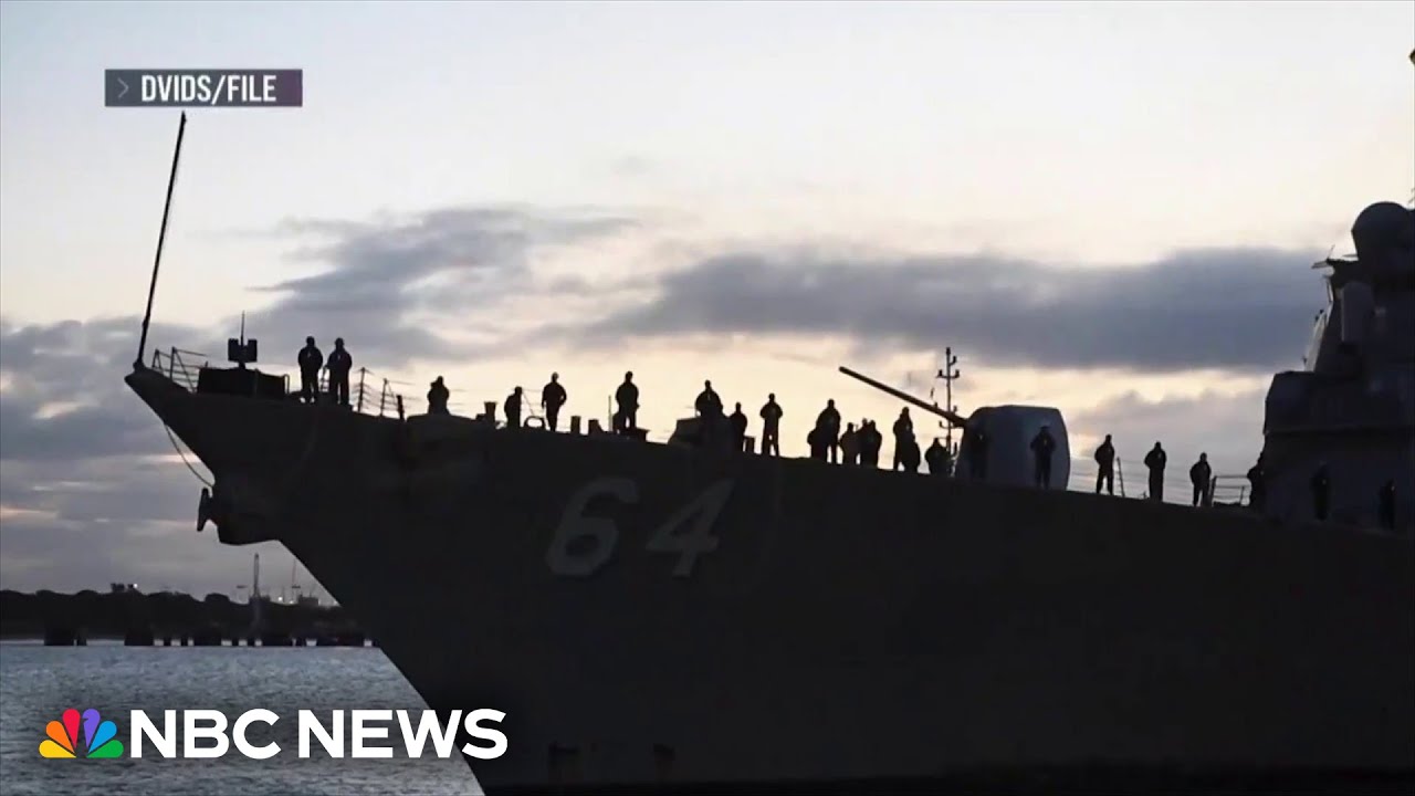 USS Carney responded after attacks on civilian ships in Red Sea, Defense officials confirm