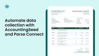 Automate Purchase Order Processing in Salesforce with Parse Connect & AccountingSeed