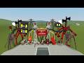 Monster Battle: BUS EATER, LIGHTHOUSE, CAR EATER, CURSED TRAIN, TRAIN EATER, TRIPOD,MEGAHORN (GMOD)4