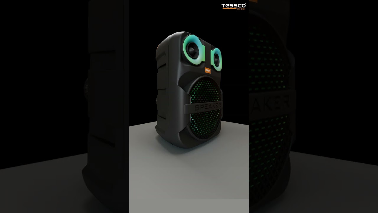Top Bluetooth Speaker 2024 | Tessco LED Party Speaker FS 380 | 20W Sound, Wireless Mic, LED Lights