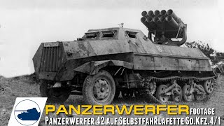 Rare WW2 Panzerwerfer 42 - Footage.