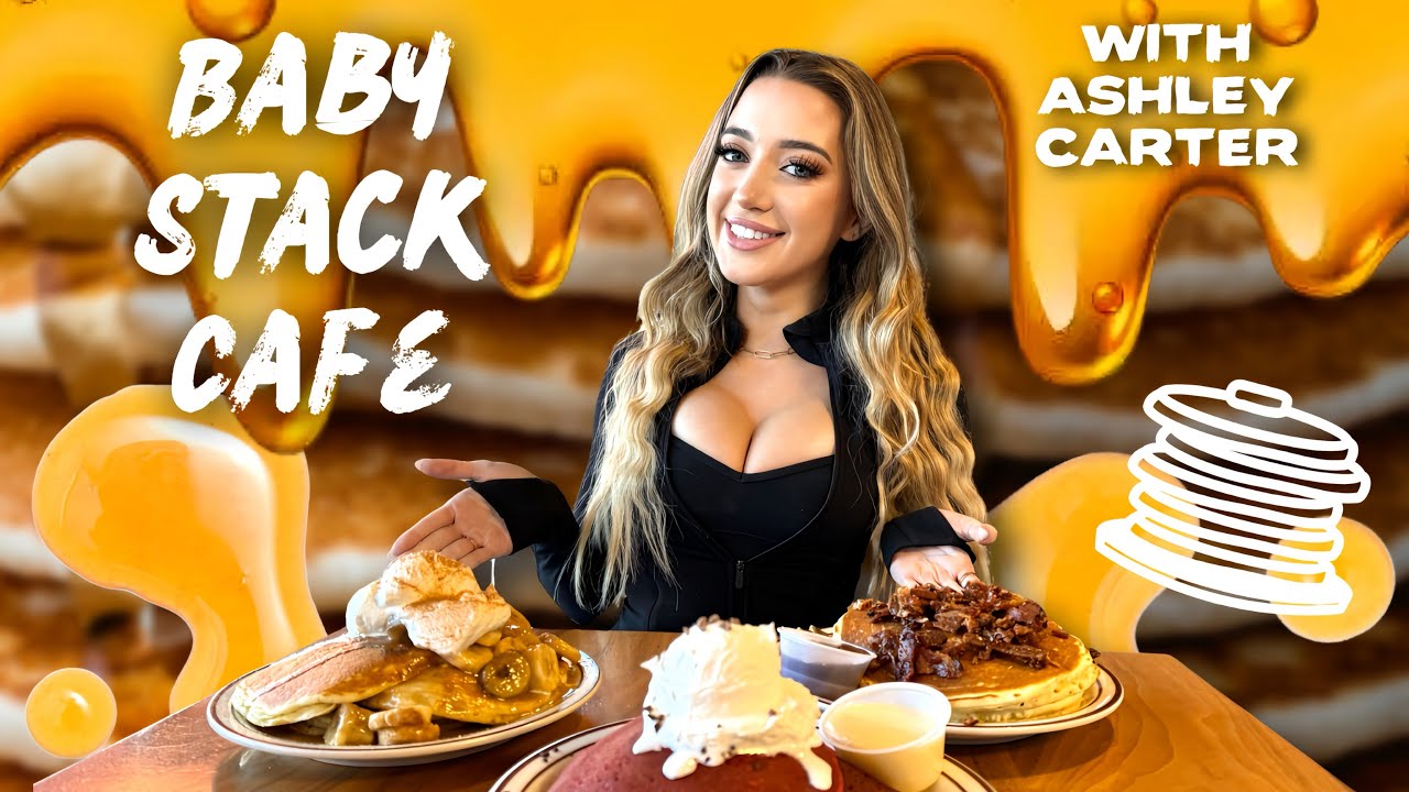 Rating Baby Stack Cafe Pancakes 🥞 | Las Vegas Restaurants - YouTube