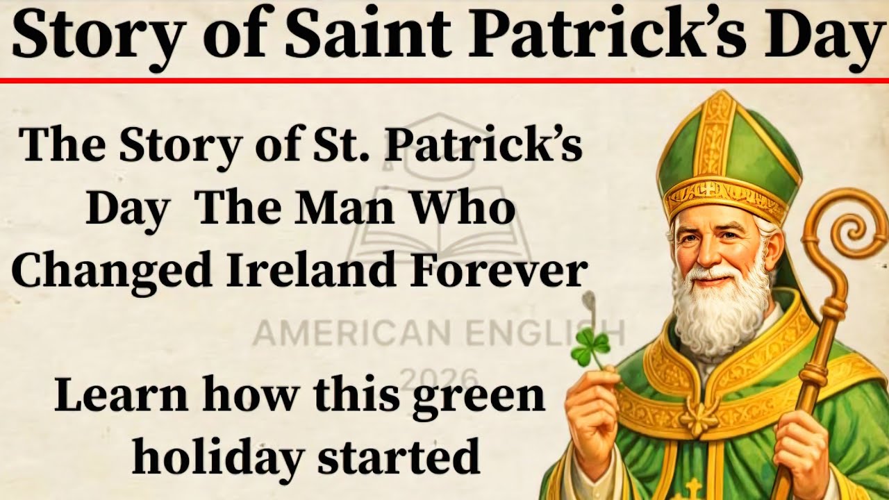 Story Of St. Patrick's Day 🍀 | English Through Story | Improve Your English Fluency | ESL Level 3🔥