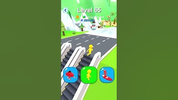 Shape-Shifting 🚙 🚁🛵 Race | Gameplay Level - 65 | Hyper Casual Mobile📱 App | Android,iOS - NEW UPDATE