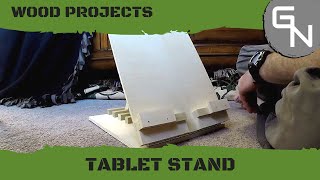 This in an intermediate DIY wood project for anyone who wants a nice tablet stand that will double as an easel, book stand or other 