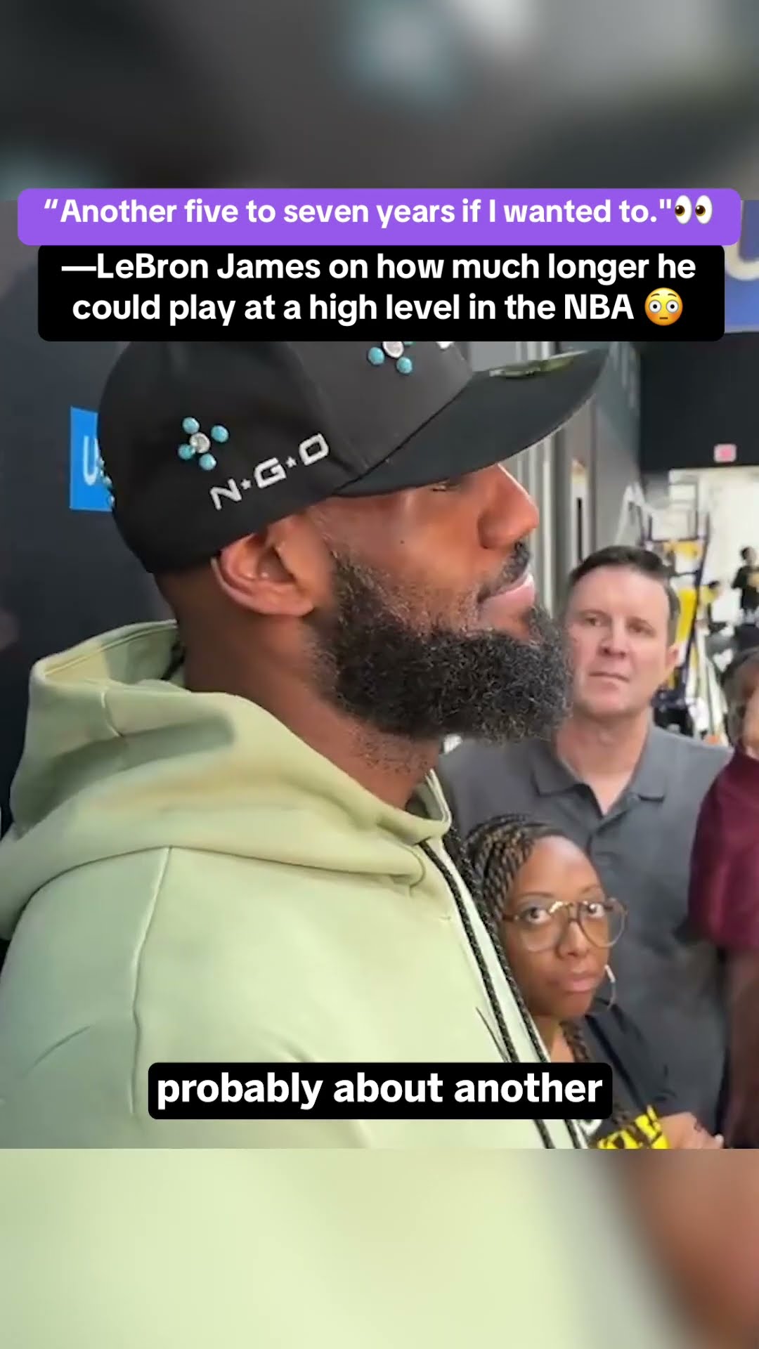 LeBron says he could play another 5-7 years ? (via @jovanbuha/TT)