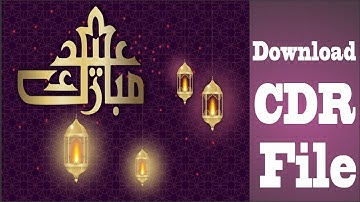 Coreldraw Tutorial|How to Make Eid Mubarak Vector Text design in urdu|Future Academy